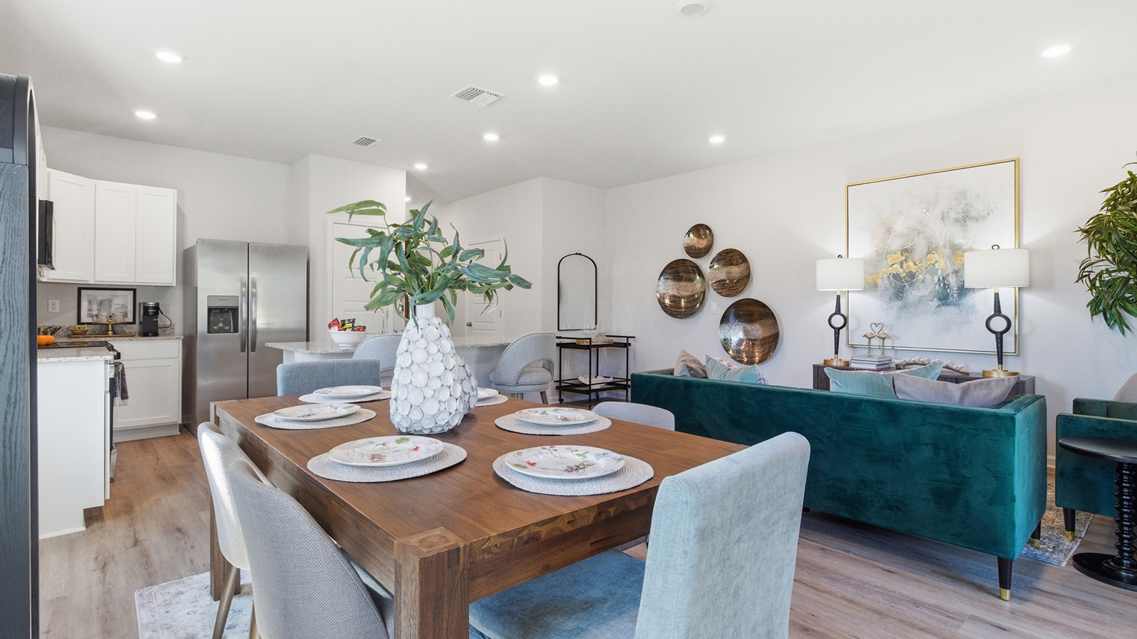 a modern and spacious 3-bedroom 2 ½-bathroom townhome