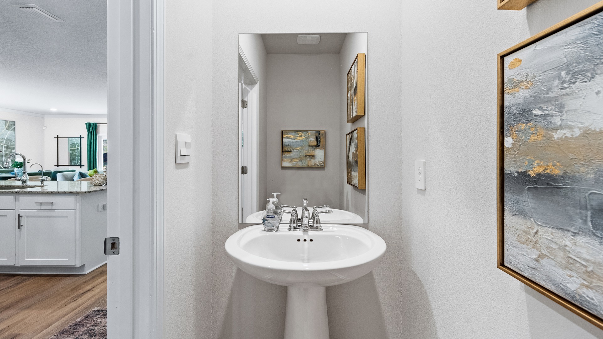 The Belfort is a 4-bedroom, 2.5-bathroom two-story home with over 2200 Sq. Ft.