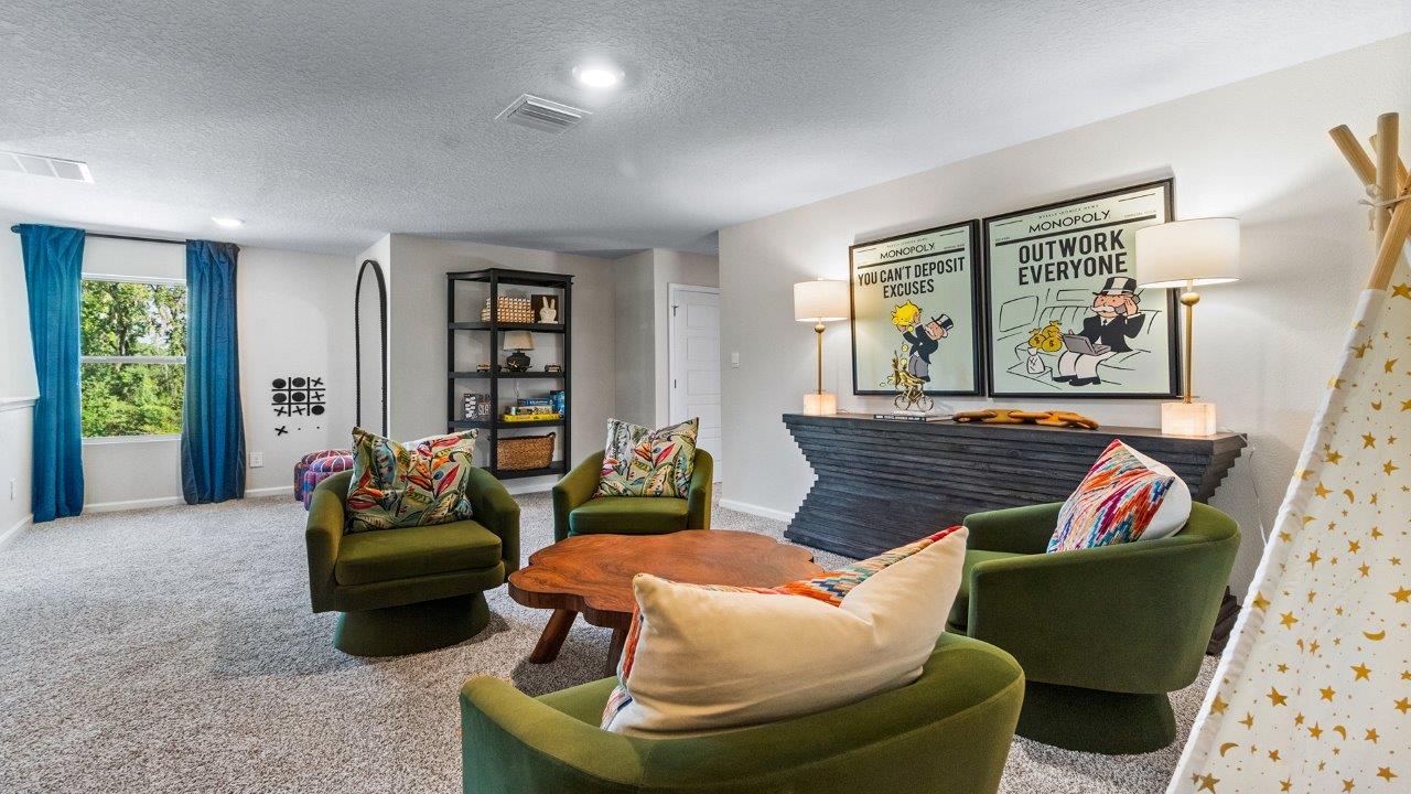 The Belfort is a 4-bedroom, 2.5-bathroom two-story home with over 2200 Sq. Ft