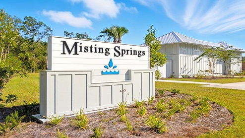 Misting Springs community sign