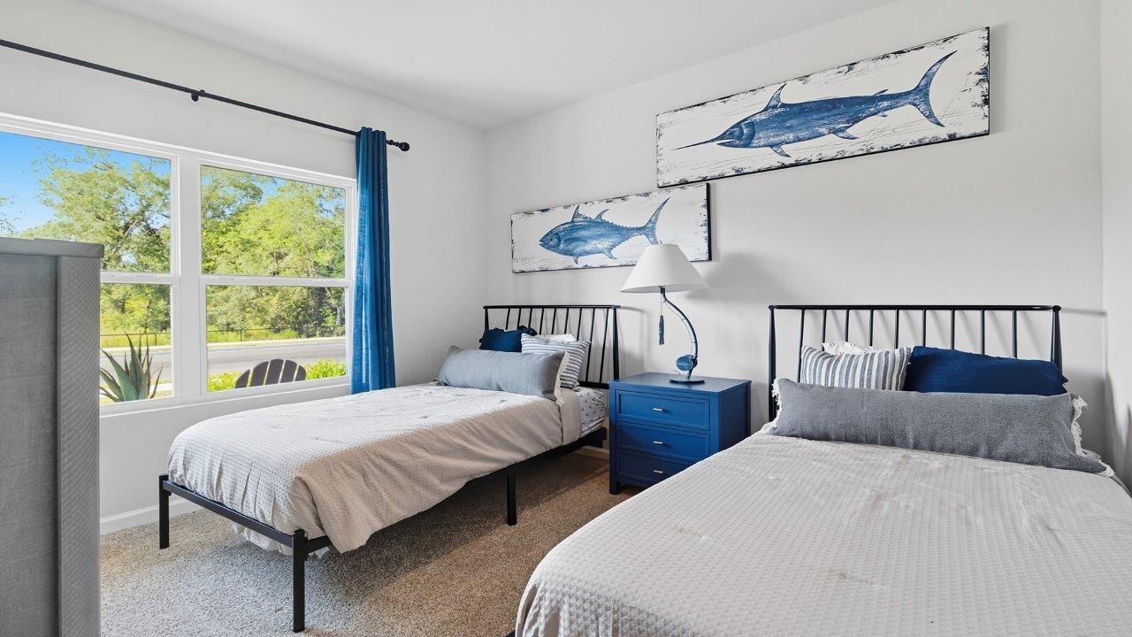 The one-level Beau plan is a spacious, 4-bedroom, 2 bath design in 1,799 square feet