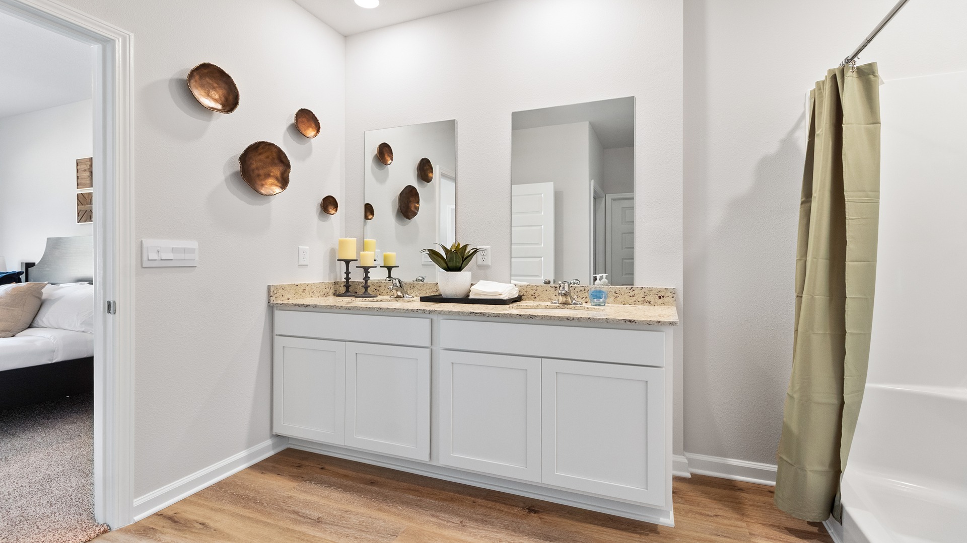 The one-level Beau plan is a spacious, 4-bedroom, 2 bath design in 1,799 square feet