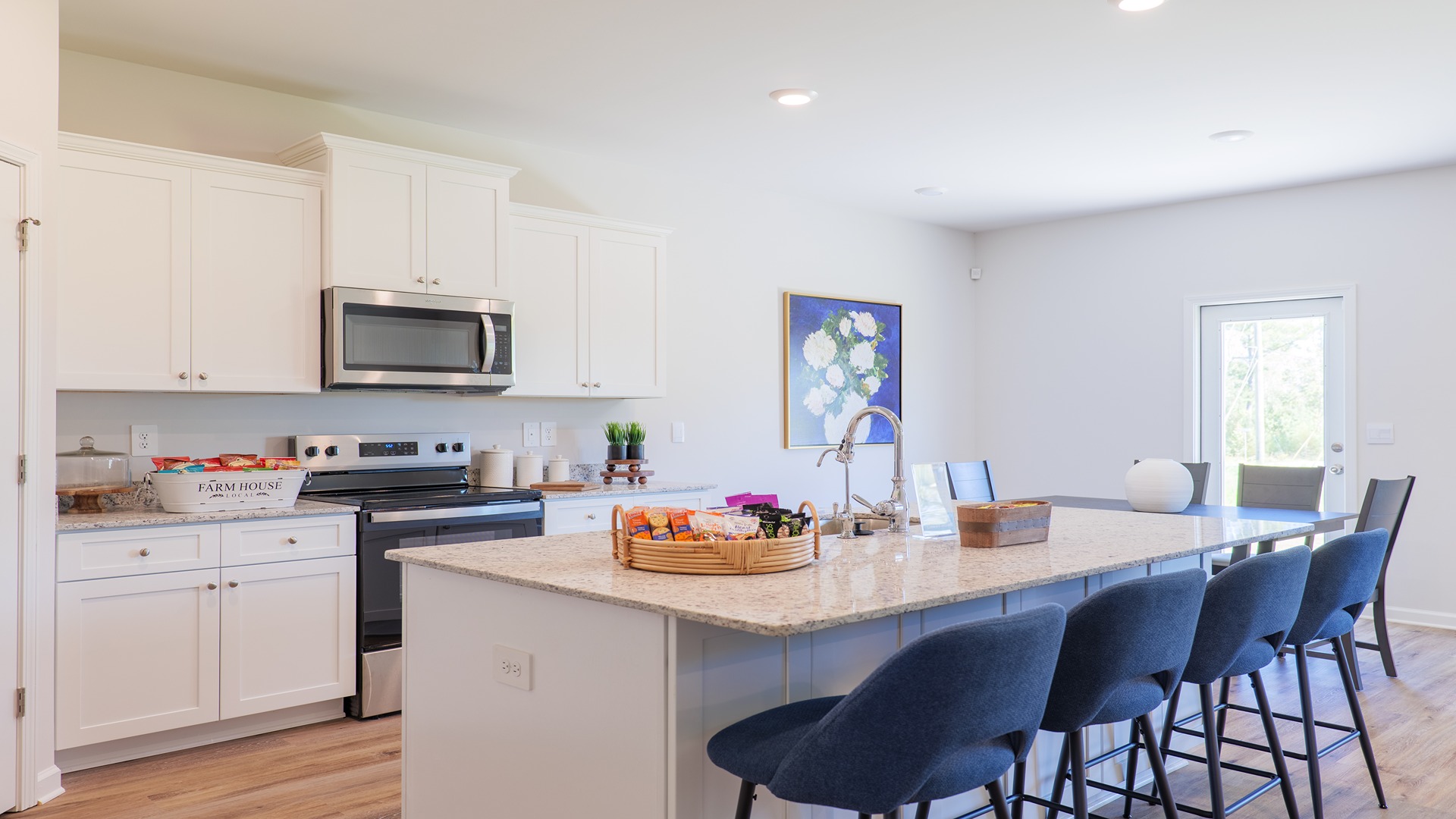 The Carol is a two-story home with 5 bedrooms, 3 bathrooms, and a two-car garage