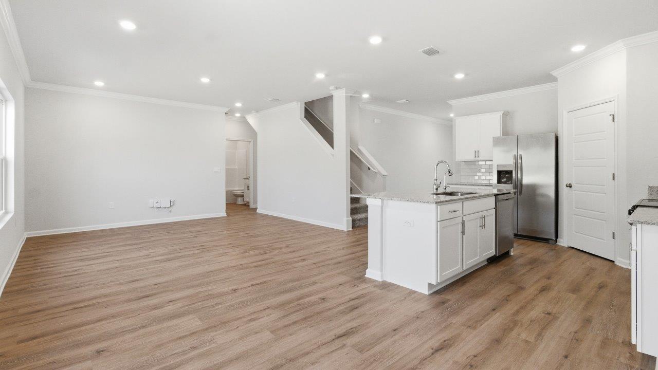 The Carol is a two-story home with 5 bedrooms, 3 bathrooms