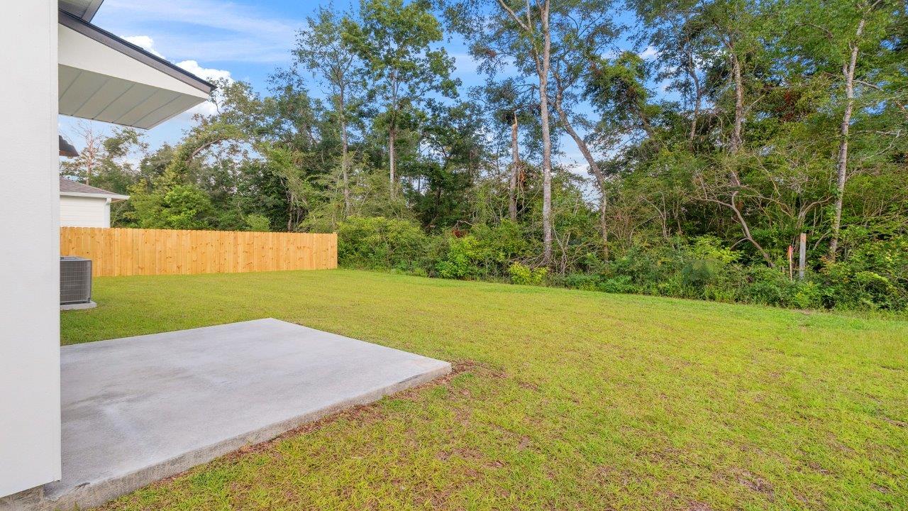 Backyard with patio