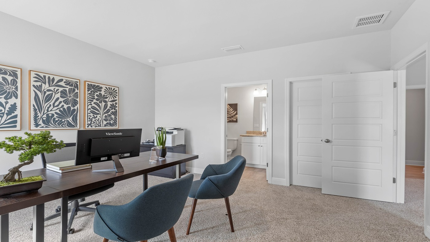 The Camden is a 4-bedroom, 3.5-bathroom home with a study