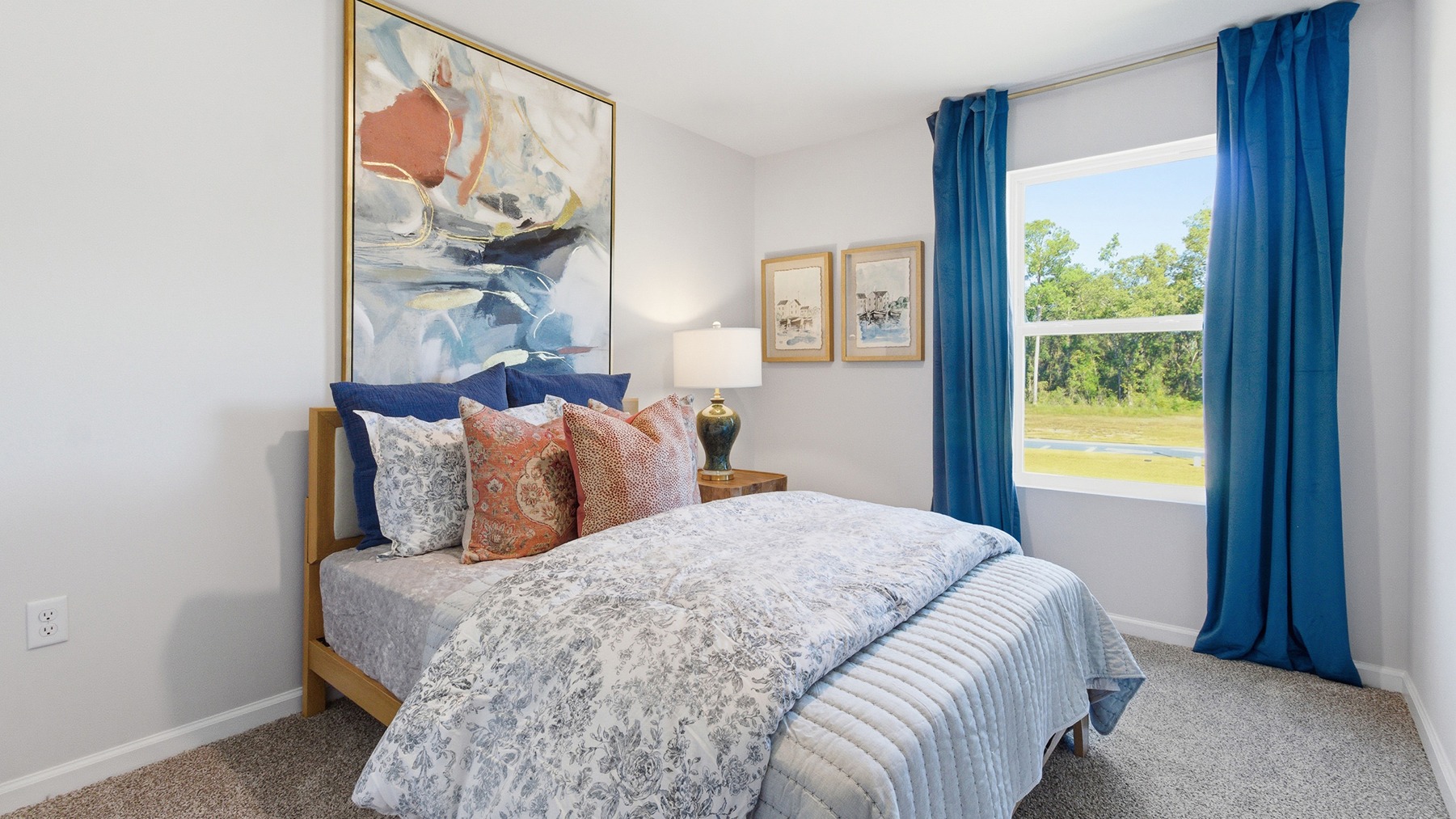 This modern and spacious floorplan features a 3-bedroom, 2 ½-bathroom end-unit townhome