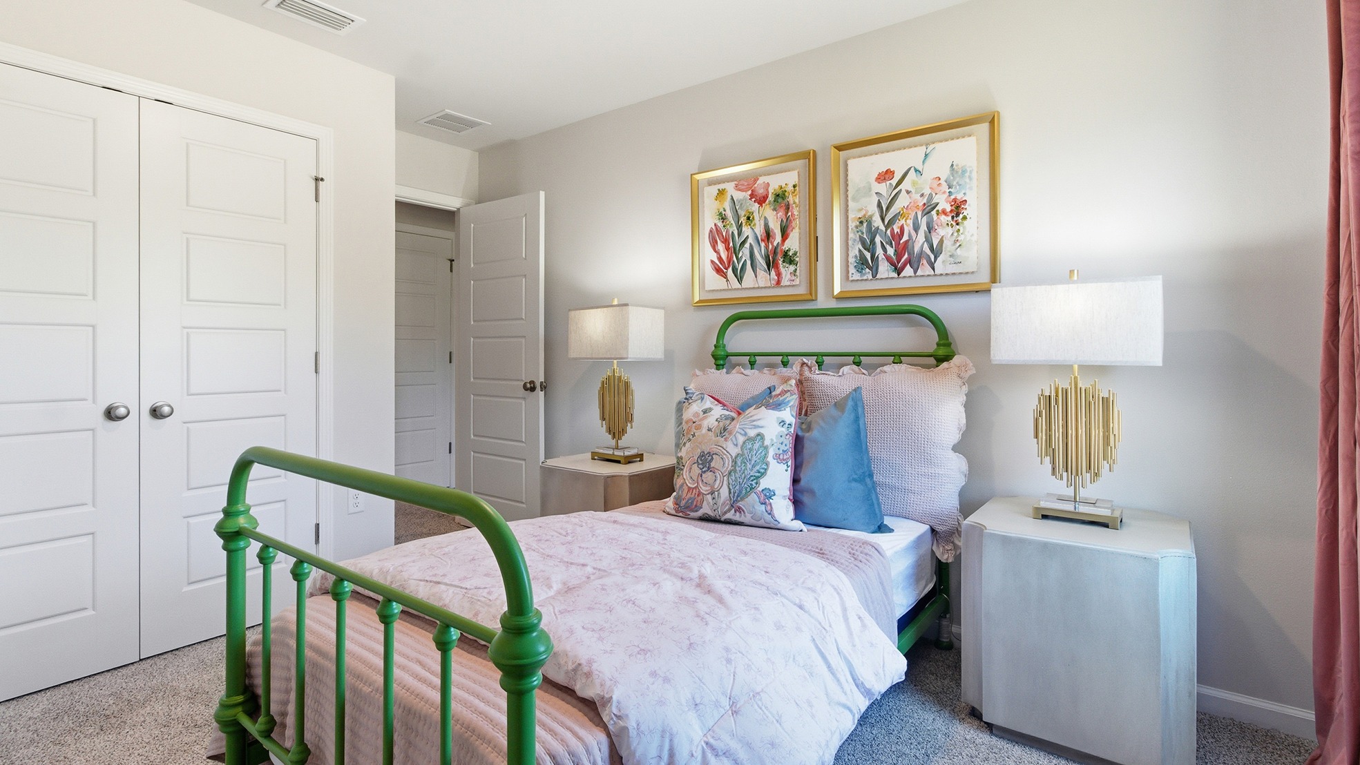 This modern and spacious floorplan features a 3-bedroom, 2 ½-bathroom end-unit townhome
