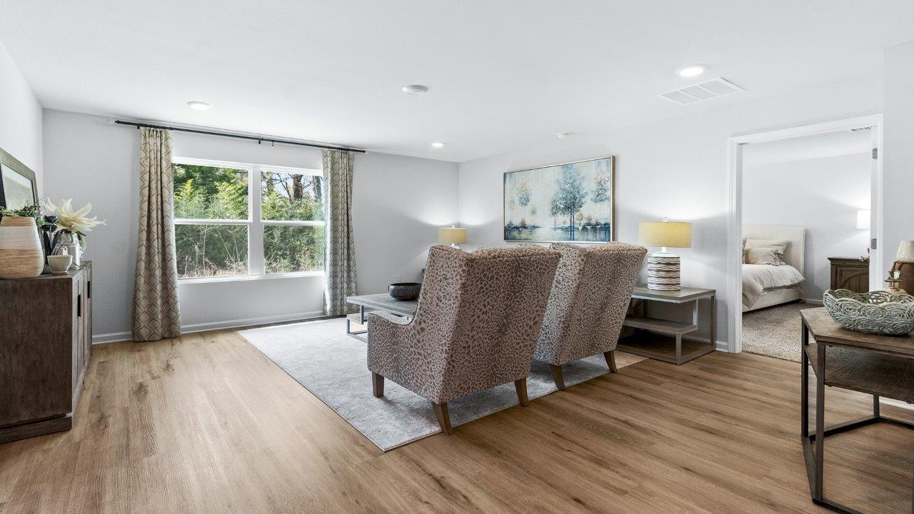 The one-level Cali plan provides an efficient, 4-bedroom, 2 bath design in 1,799 square feet