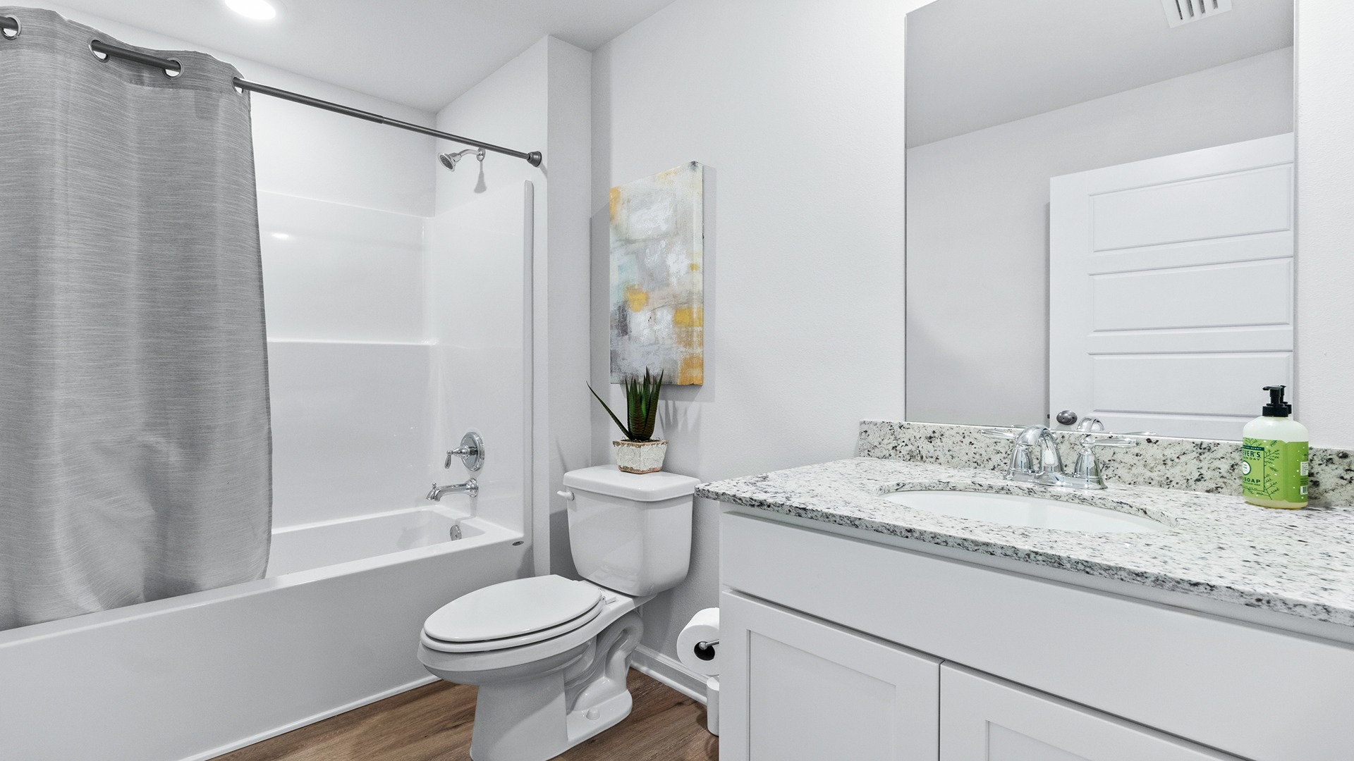 The one-level Cali plan provides an efficient, 4-bedroom, 2 bath design in 1,799 square feet