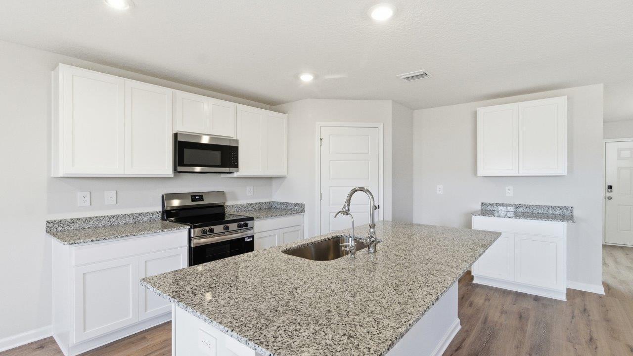 The Hayden is a five bedroom and three-bathroom home, with an open-concept floorplan