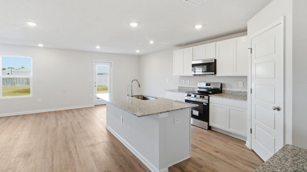 The Hayden is a five bedroom and three-bathroom home, with an open-concept floorplan