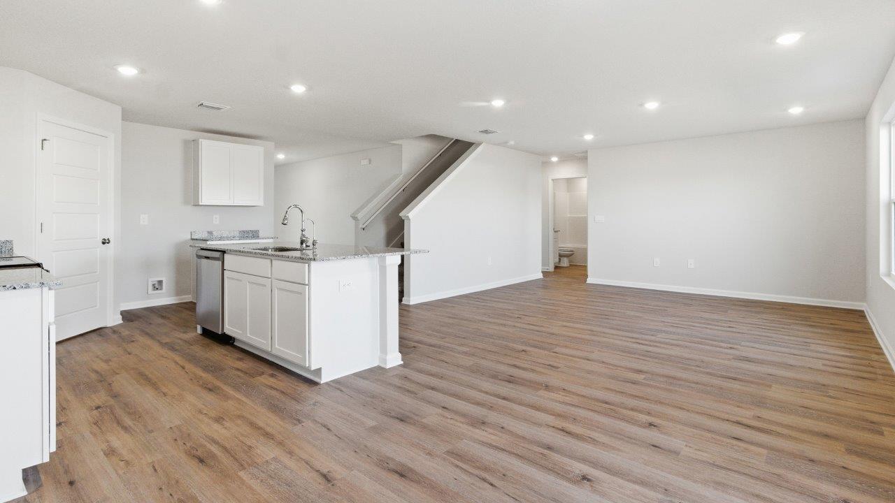 The Hayden is a five bedroom and three-bathroom home, with an open-concept floorplan