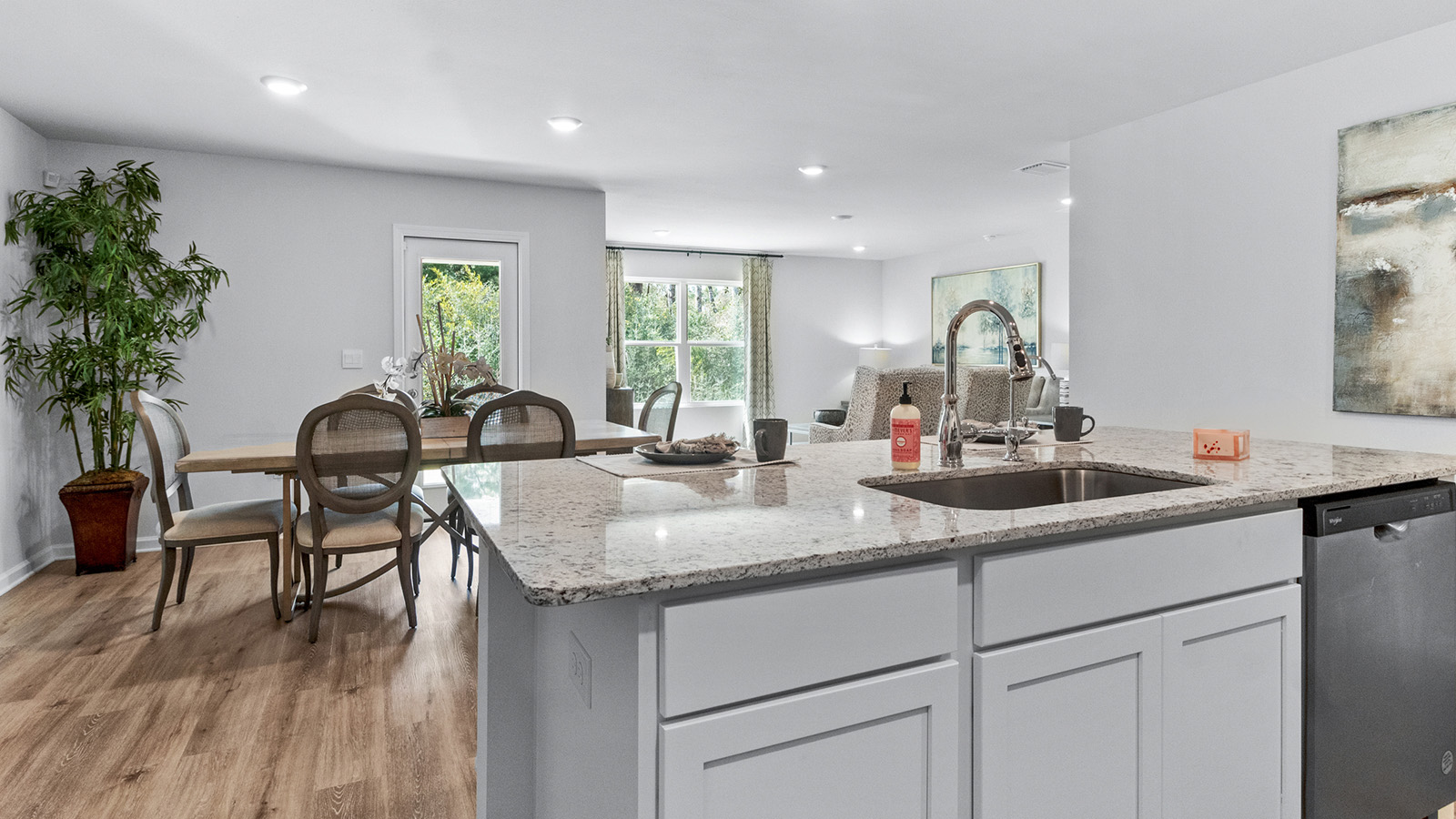 Kitchen to dining room