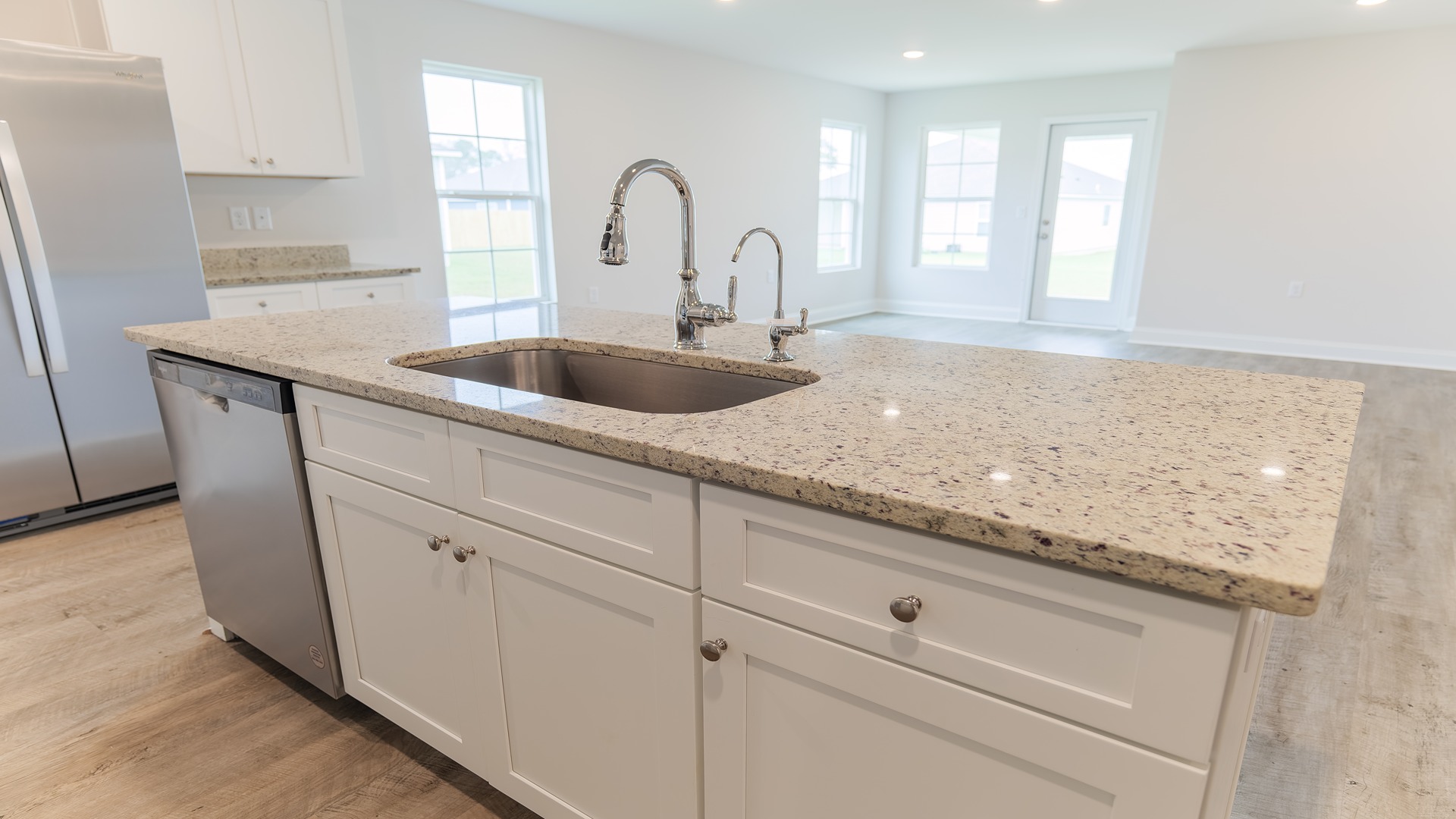 The spacious Lakeside plan offers 5 bedrooms and 3 bathrooms in 2,043 square feet