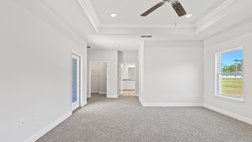 Empty primary suite