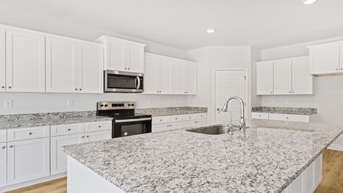 Large granite island