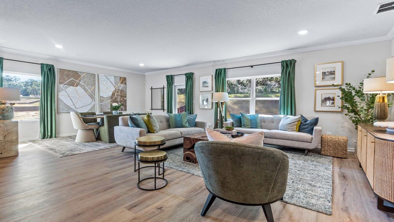 The Belfort is a 4-bedroom, 2.5-bathroom two-story home with over 2200 Sq. Ft