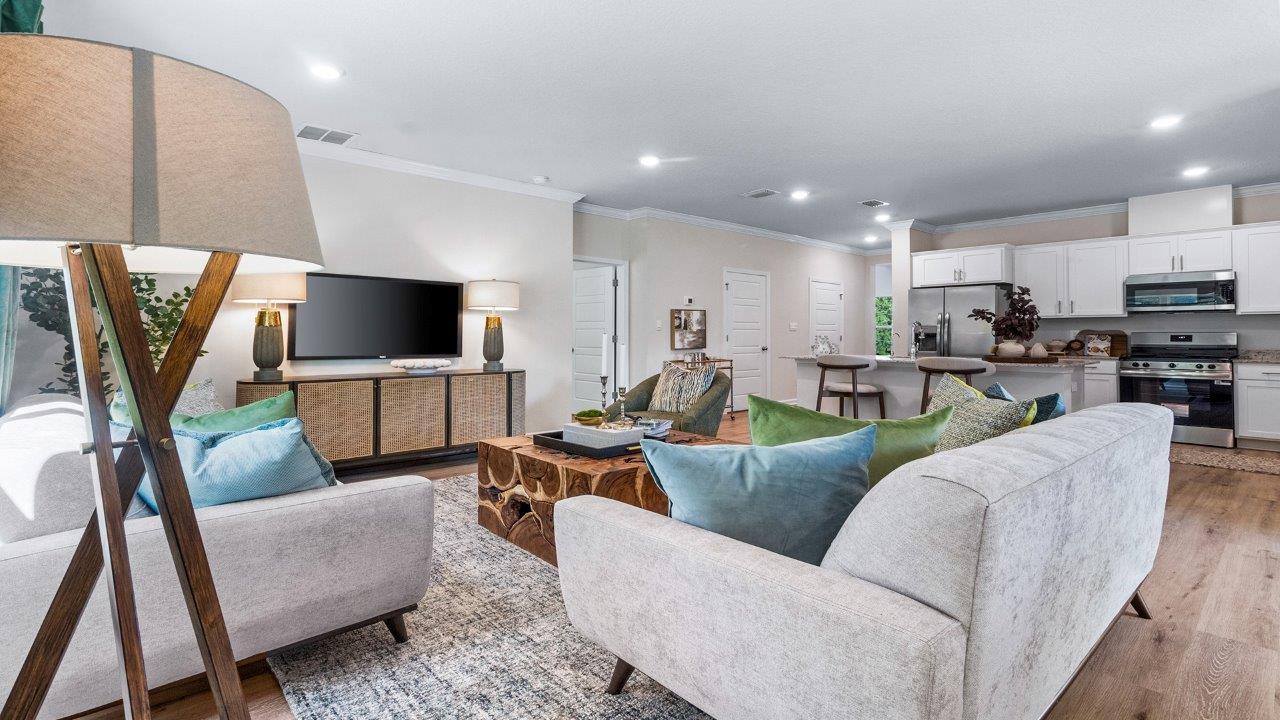 The Belfort is a 4-bedroom, 2.5-bathroom two-story home with over 2200 Sq. Ft