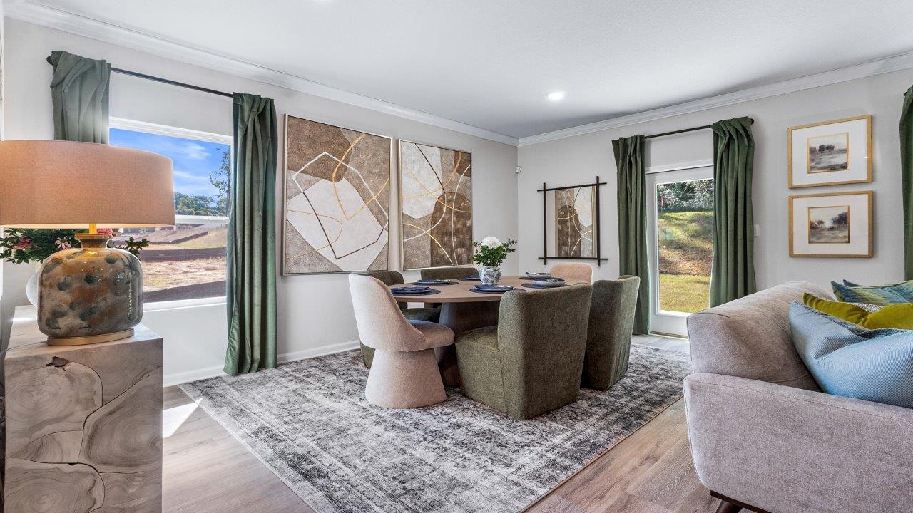 The Belfort is a 4-bedroom, 2.5-bathroom two-story home with over 2200 Sq. Ft