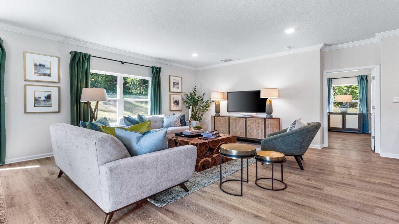 The Belfort is a 4-bedroom, 2.5-bathroom two-story home with over 2200 Sq. Ft.