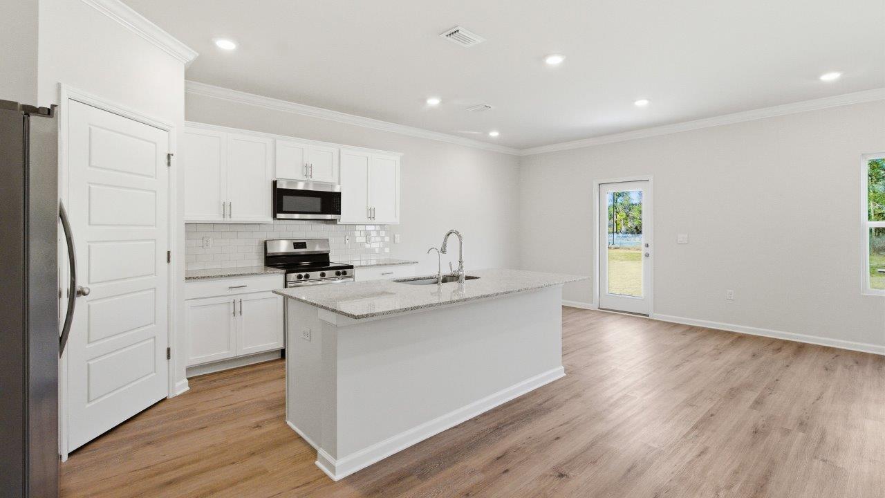 The Carol is a two-story home with 5 bedrooms, 3 bathrooms