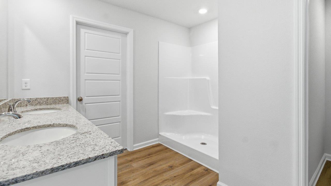 The Carol is a two-story home with 5 bedrooms, 3 bathrooms