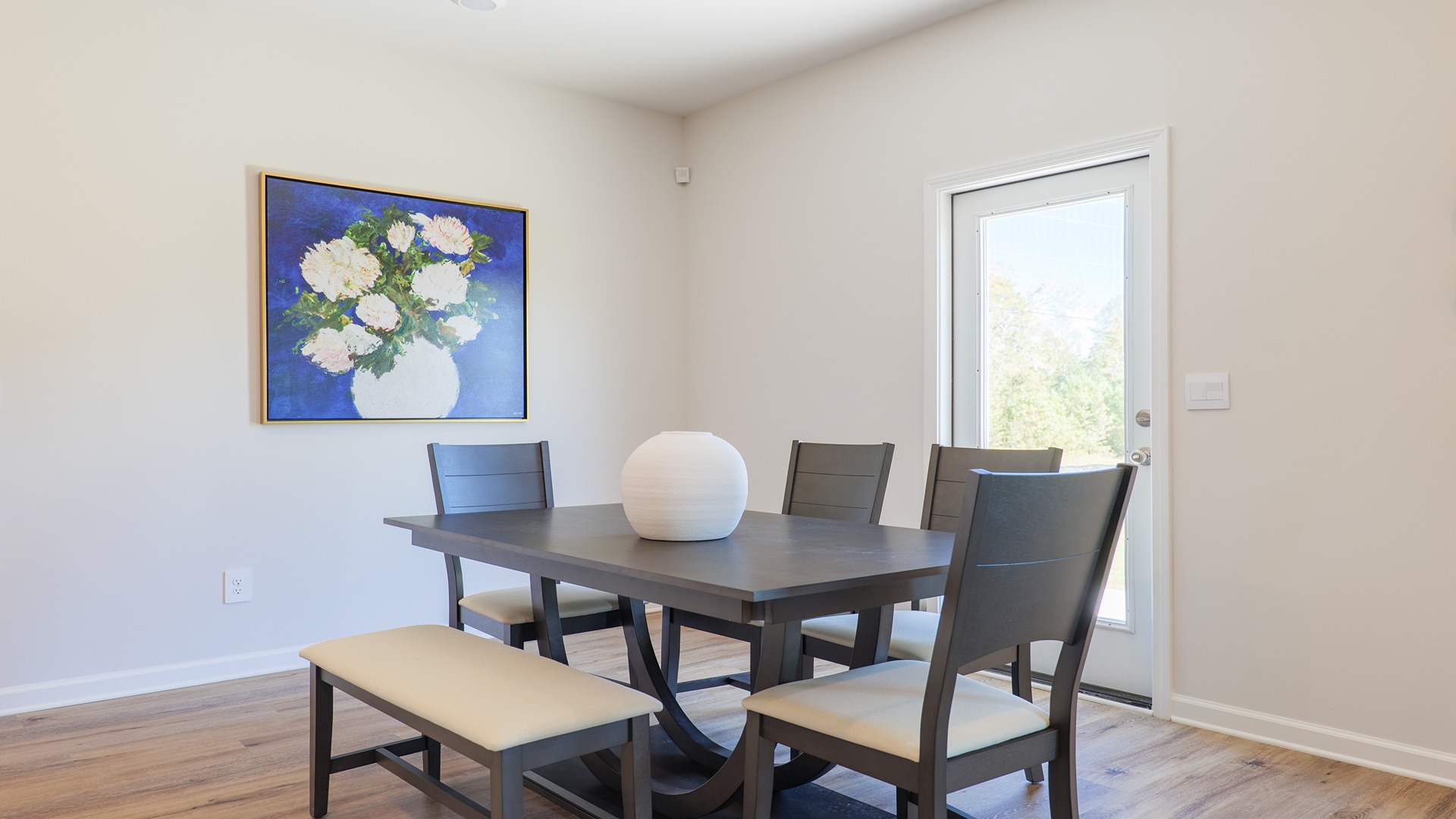 The Carol is a two-story home with 5 bedrooms, 3 bathrooms, and a two-car garage.