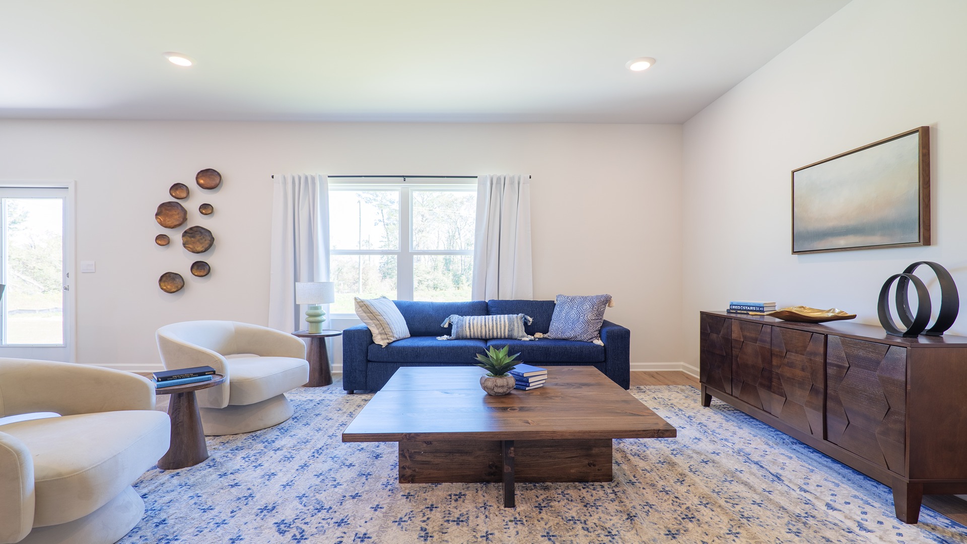 The Carol is a two-story home with 5 bedrooms, 3 bathrooms