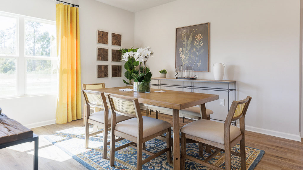 The Belfort is a 4-bedroom, 2.5-bathroom two-story home with over 2200 Sq. Ft. and a two-car garage