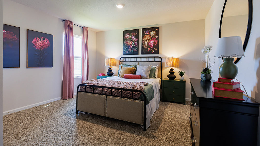 The Belfort plan is a 4-bedroom, 2.5-bathroom two-story home with over 2200 Sq. Ft.