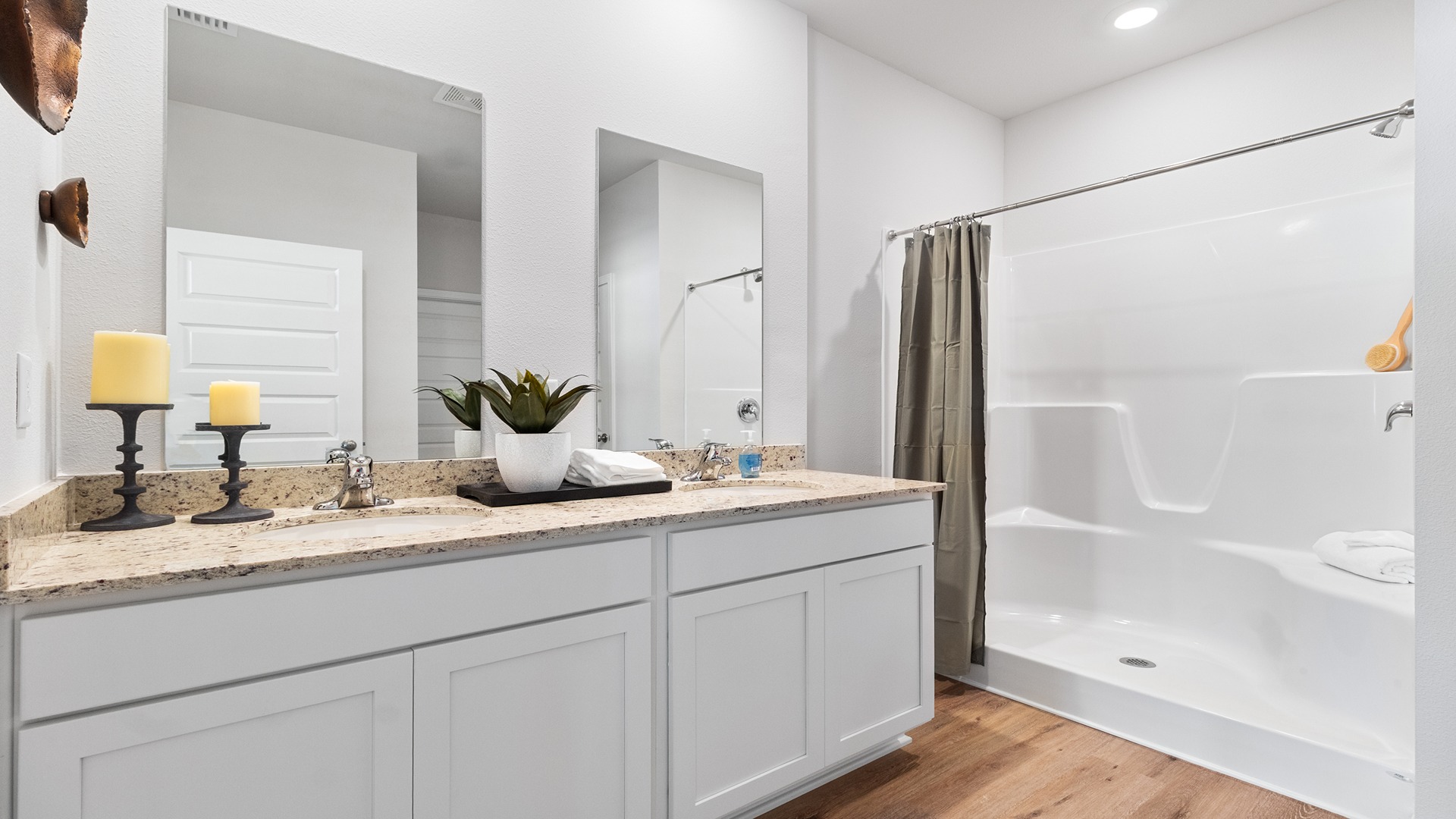 The one-level Beau plan is a spacious, 4-bedroom, 2 bath design in 1,799 square feet