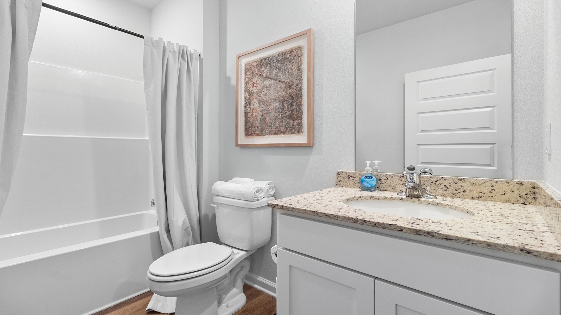 The one-level Beau plan is a spacious, 4-bedroom, 2 bath design in 1,799 square feet