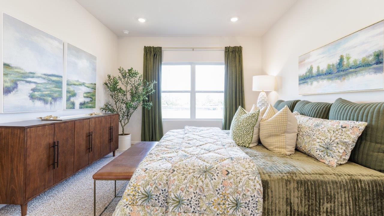 The one-level Beau plan is a spacious, 4-bedroom, 2 bath design in 1,799 square fee
