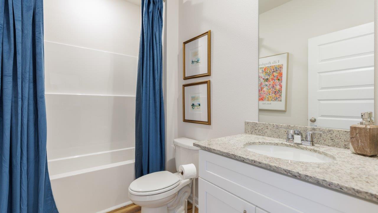 The one-level Beau plan is a spacious, 4-bedroom, 2 bath design in 1,799 square fee