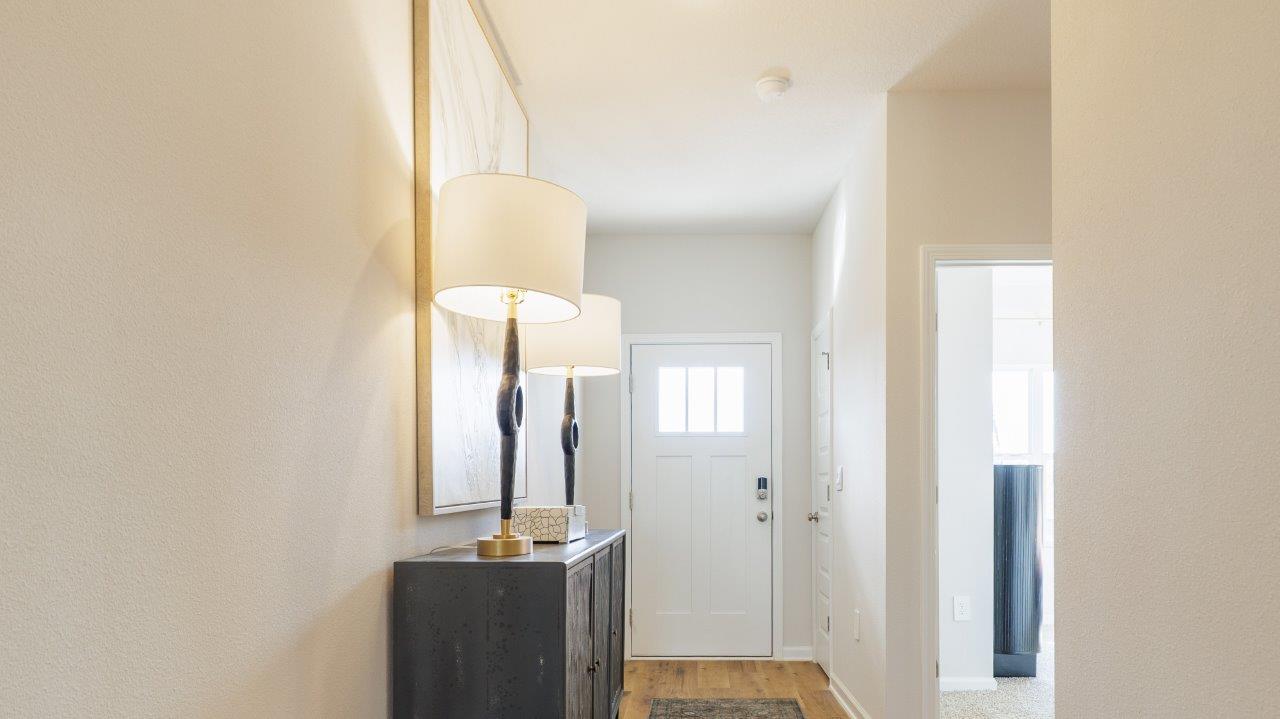 The one-level Beau plan is a spacious, 4-bedroom, 2 bath design in 1,799 square feet with 9-foot ceilings