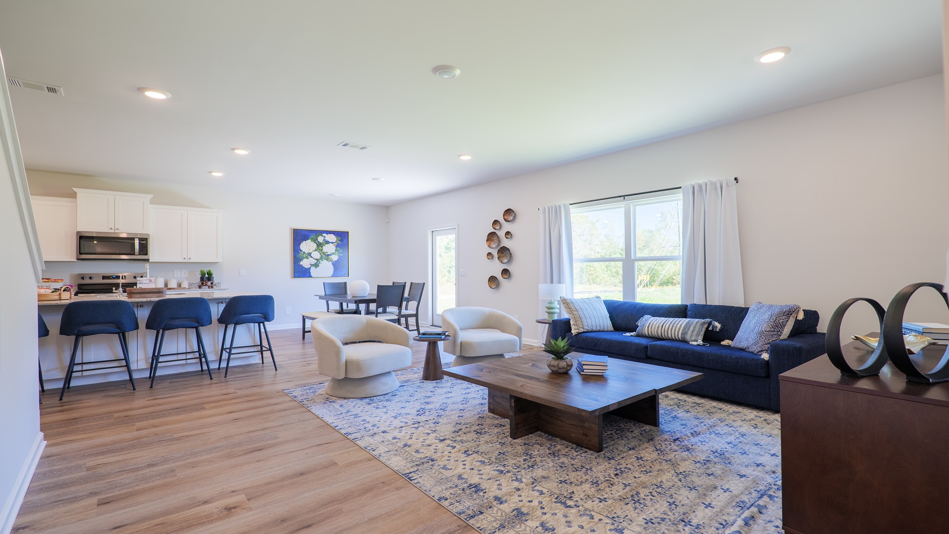 The Carol is a two-story home with 5 bedrooms, 3 bathrooms