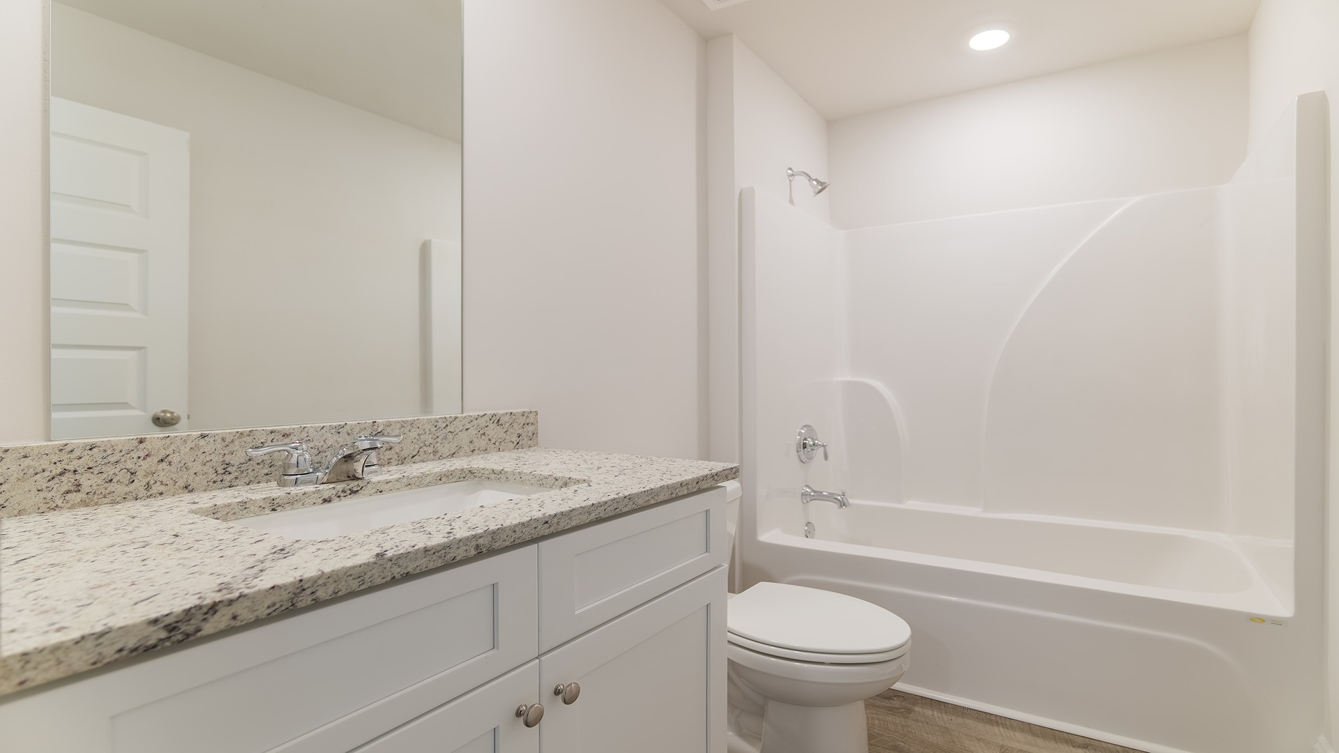 This spacious plan offers 5 bedrooms and 3 bathrooms in 2,043 square feet