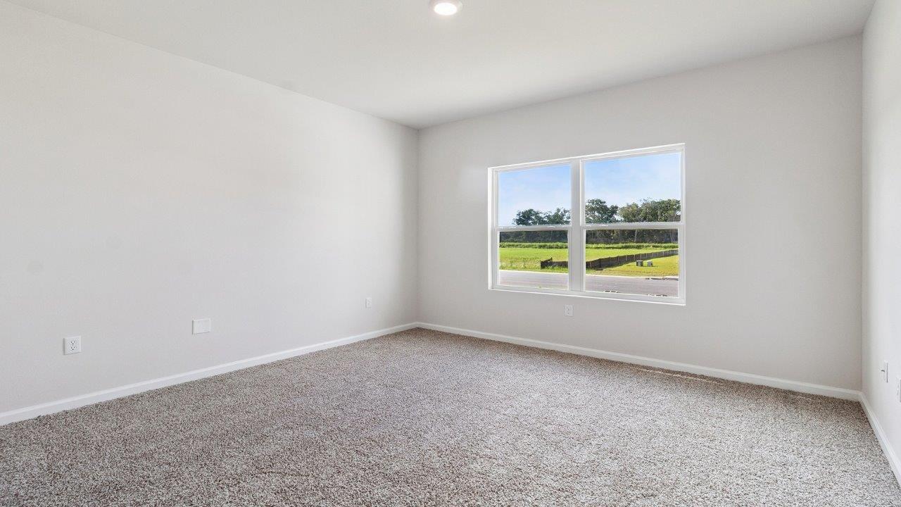 The Walker plan is a single-story, 3 bed, 2 bath layout
