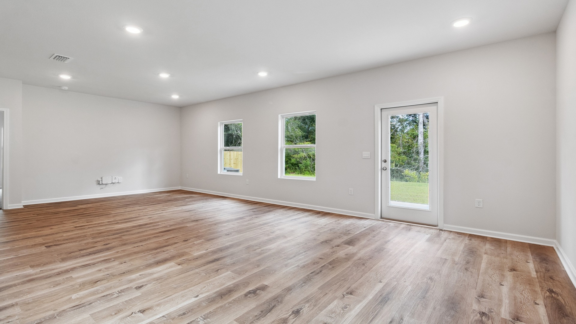 The Walker plan is a single-story, 3 bed, 2 bath layout