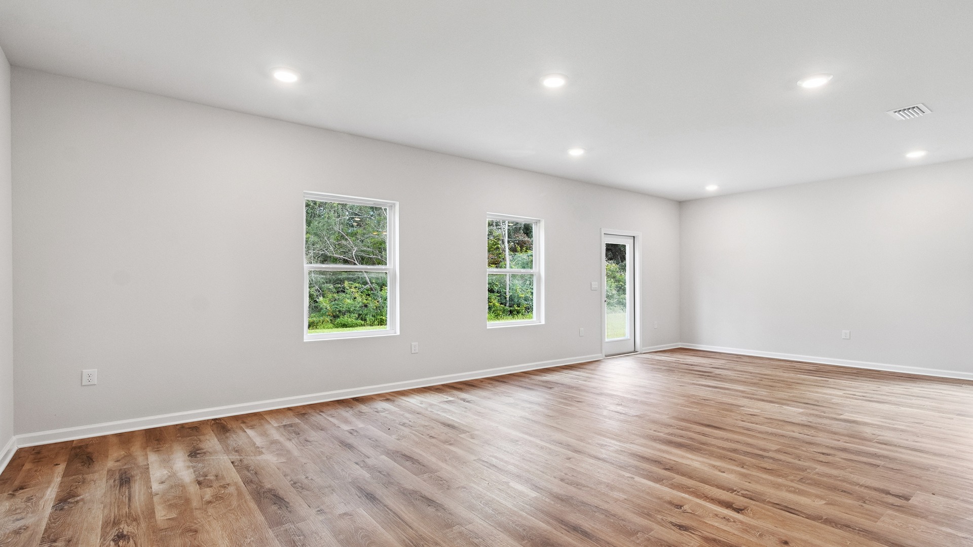 The Walker plan is a single-story, 3 bed, 2 bath layout