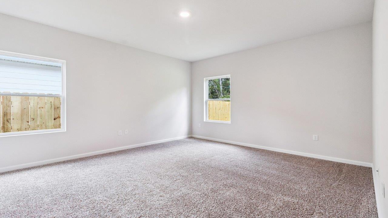 The Walker plan is a single-story, 3 bed, 2 bath layout