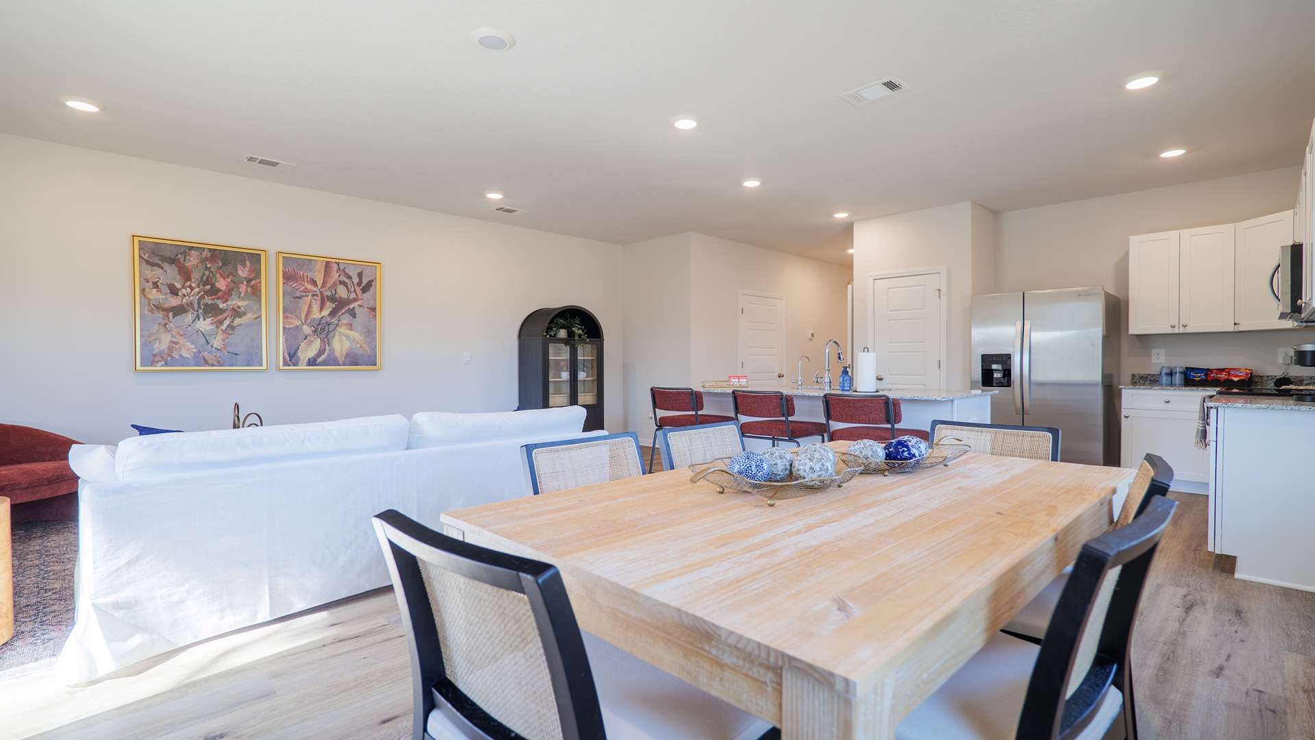 This modern and spacious floorplan features a 3-bedroom, 2 ½-bathroom end-unit townhome