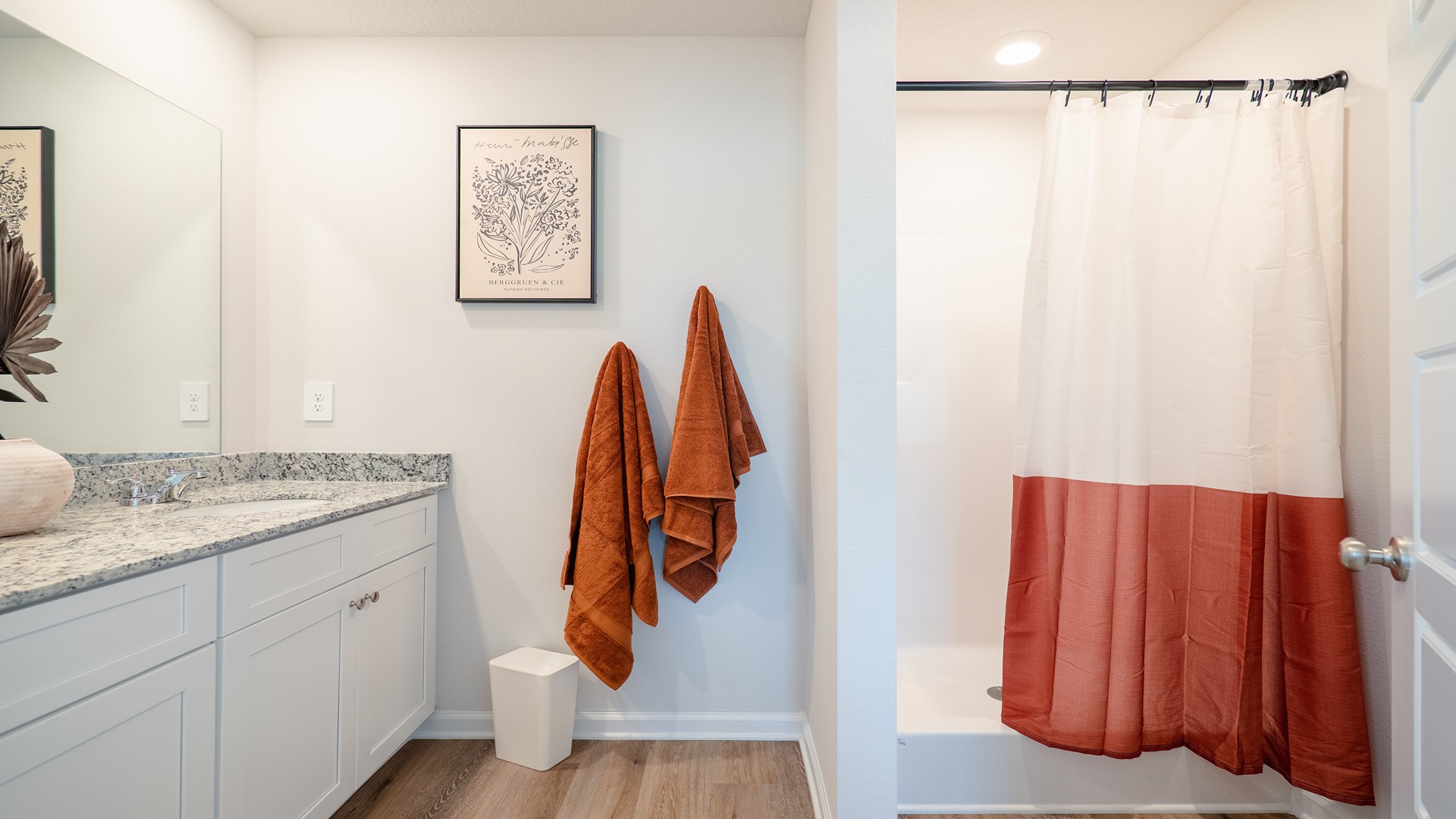 This modern and spacious floorplan features a 3-bedroom, 2 ½-bathroom end-unit townhome