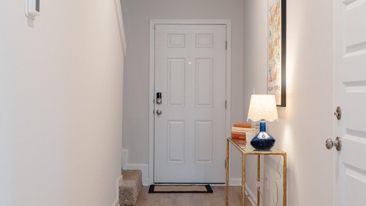 a 3-bedroom, 2 ½-bathroom townhome with an attached garage