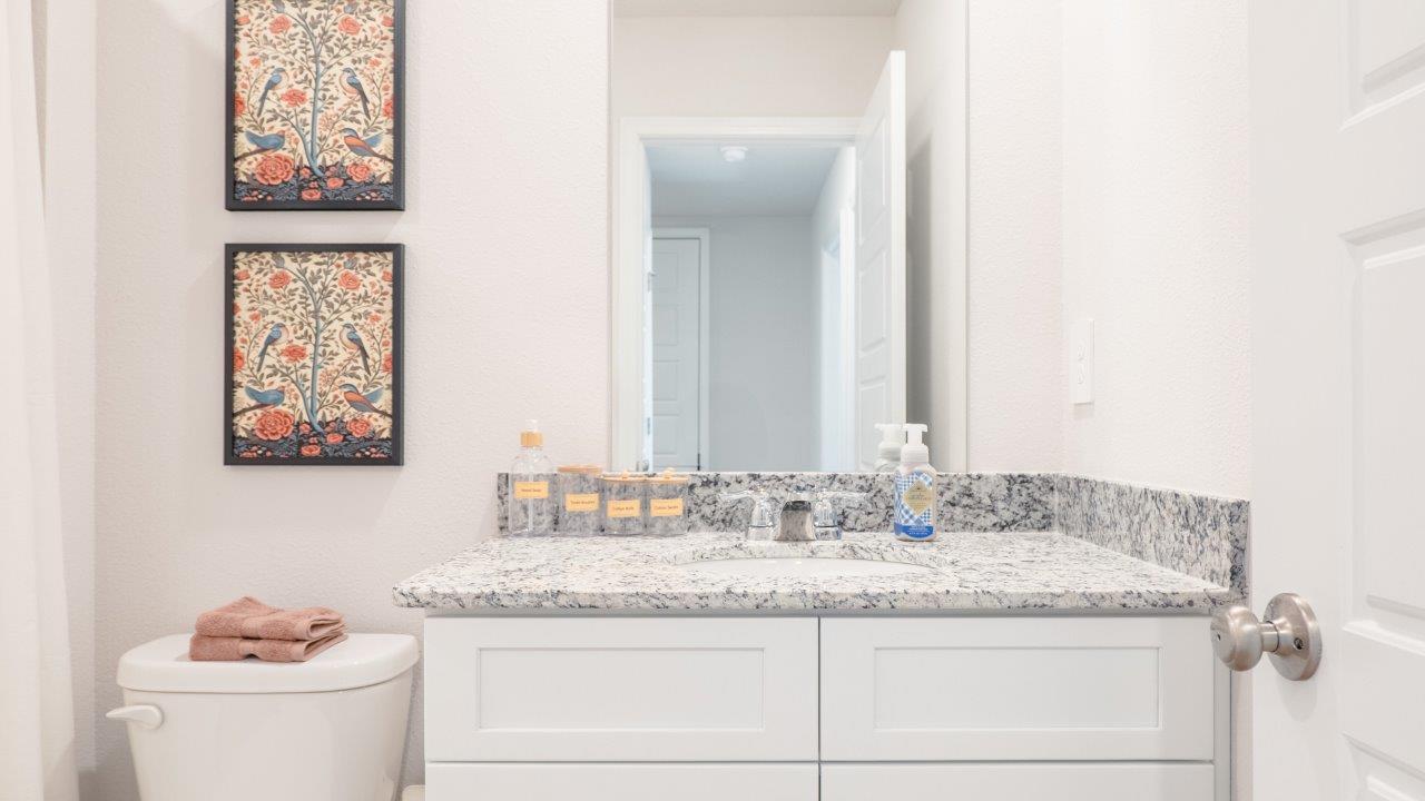 a 3-bedroom, 2 ½-bathroom townhome with an attached garage