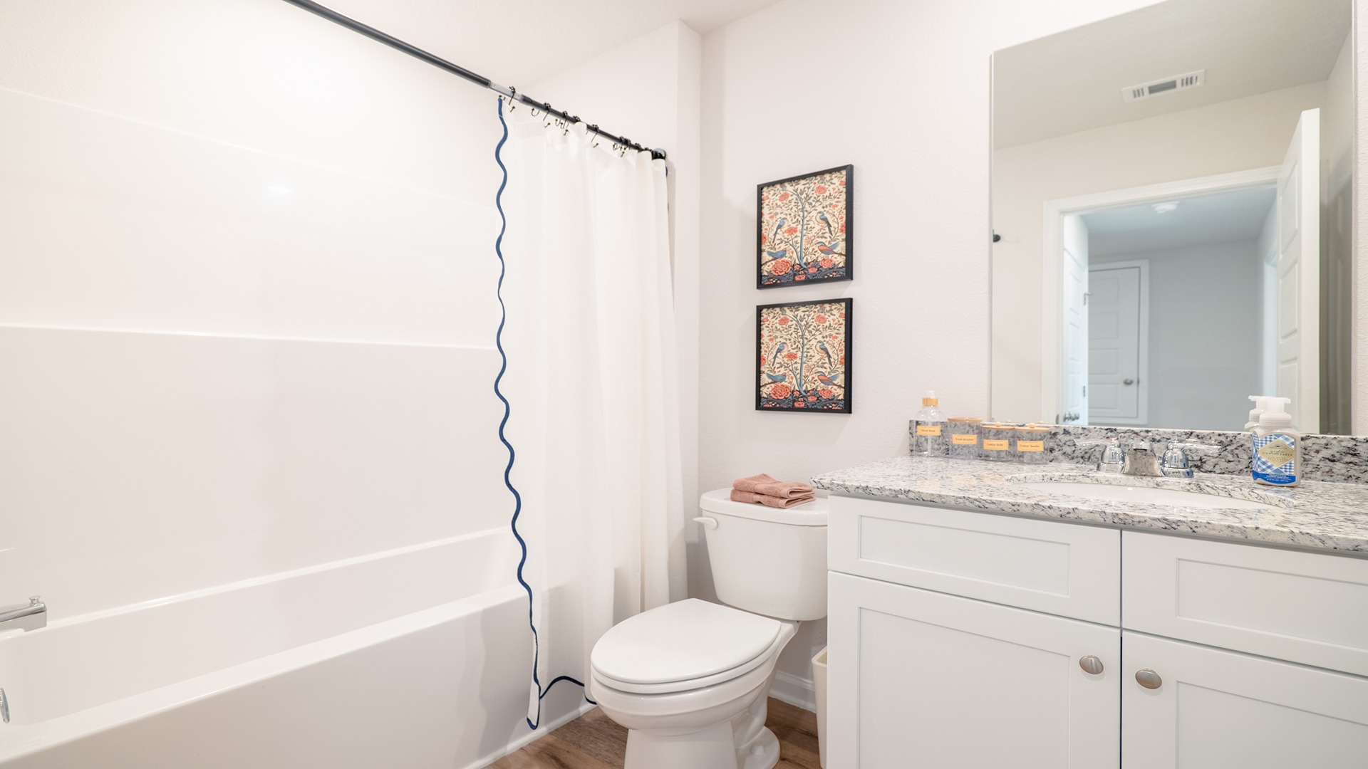 a 3-bedroom, 2 ½-bathroom townhome with an attached garage
