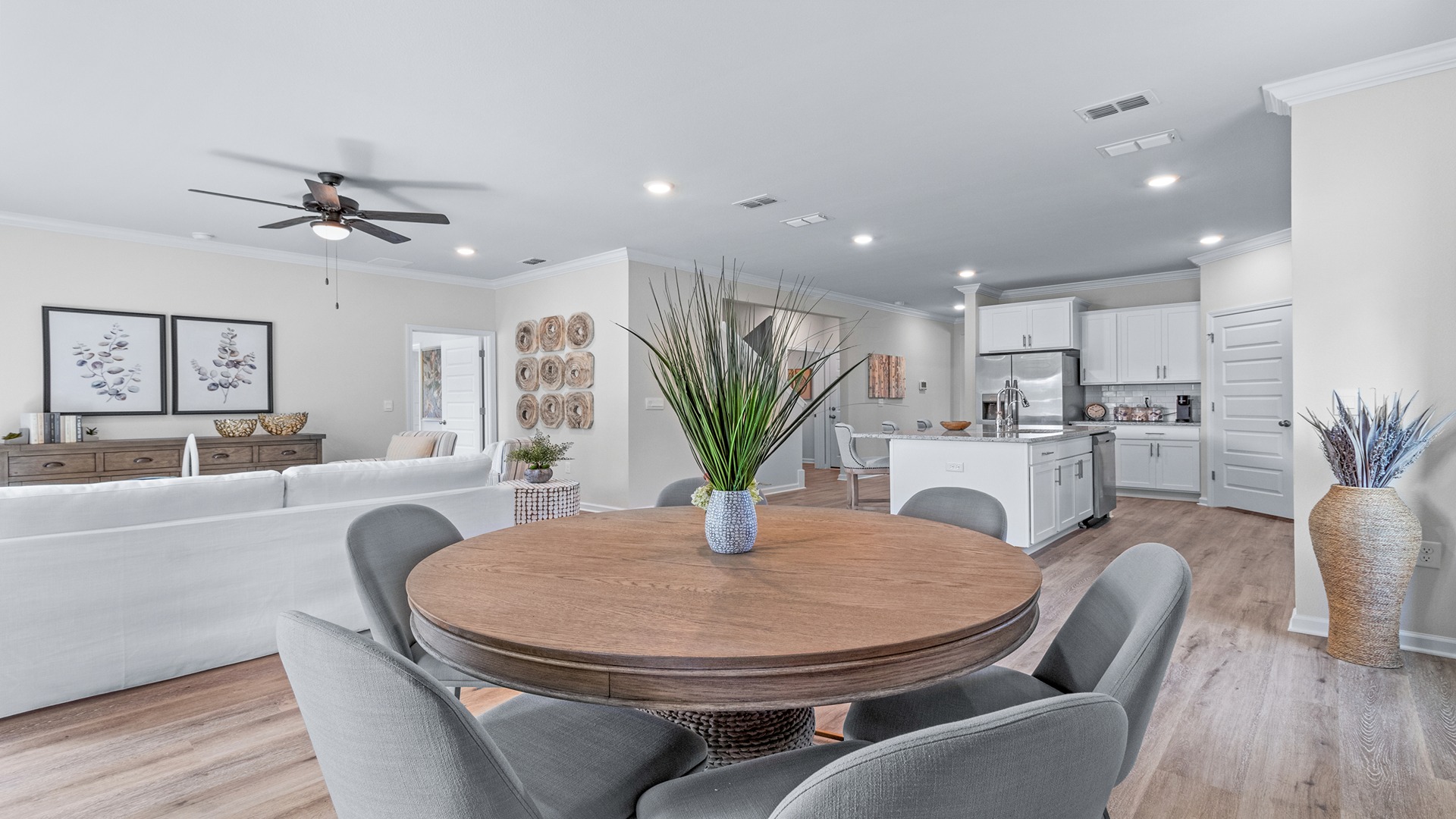 The Embry is a 5-bedroom, 3.5-bathroom two-story home with over 2800 Sq. Ft. and a two-car garage.