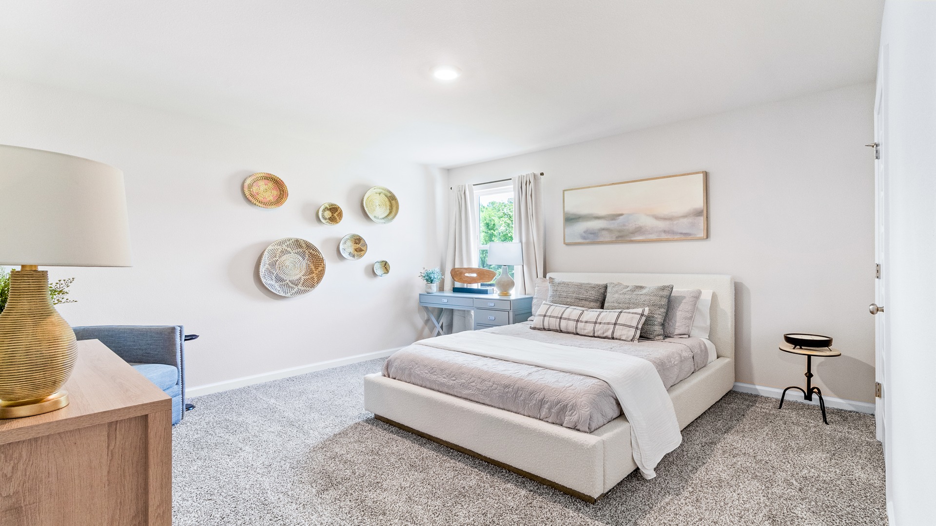 The Embry is a 5-bedroom, 3.5-bathroom two-story home with over 2800 Sq. Ft. and a two-car garage.