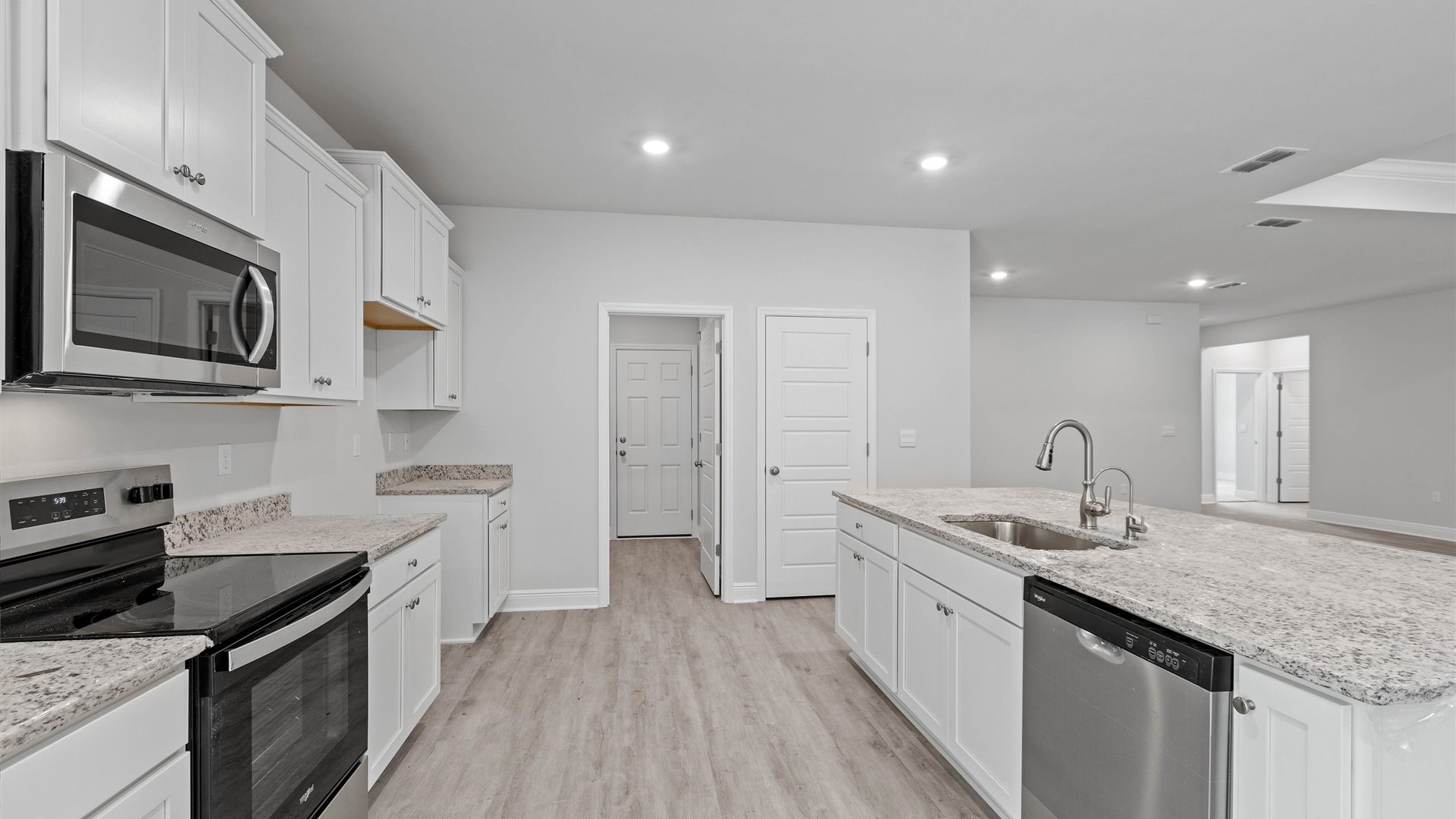 This floor plan is a beautiful 4 bed, 3 bath home with a spacious covered patio and a 3-car garage – all on one level.